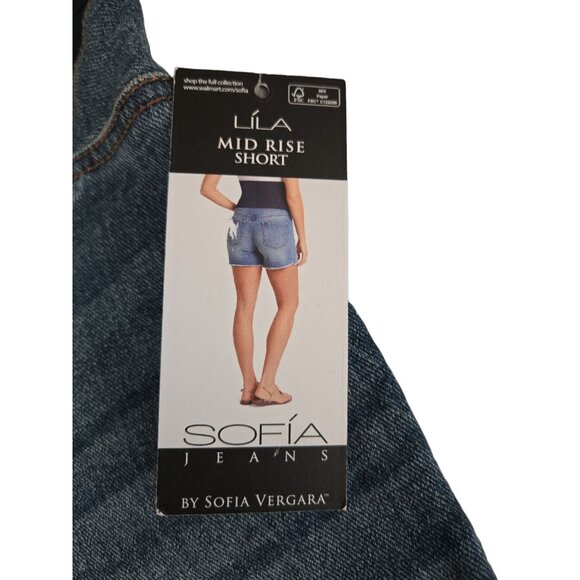 Sofia Jeans Maternity Lila Shorts w/ Full Belly Band - Size 14 - NWT - Picture 3 of 5
